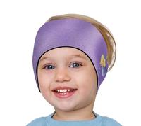 HeySplash Fascia Elastica da Nuoto per Orecchi, Fascia Regolabile Paraorecchie Impermeabile, Tappi per Orecchie per Nuoto, Fascia Sportiva in Neoprene per Surf Sci Nautico, S - Viola