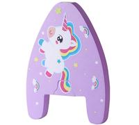 HeySplash Galleggianti di Nuoto, Kickboard per Bambini con Motivo Carino, Tavoletta da Nuoto con Spruzzatore d'Acqua per l'Allenamento in Acqua, Nuotatori Principianti, Piscine, Unicorno Lilla
