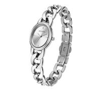 Heyssen Piccoli orologi da donna in oro occidentale, bracciale a catena, alla moda, elegante quadrante ovale facile da leggere, movimento al quarzo, cinturino in acciaio inox, impermeabile, con