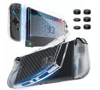 HEYSTOP Cover Protettiva per console Nintendo Switch 2, Dockable Custodia Protettiva per PC, TPU Joycon Cover con Protezione per Lo Schermo per Accessori per Controller Nintendo Switch 2