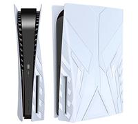 HEYSTOP PS5 Cover per Piastra per Console PS5,Frontalino Cover per Piastra Laterale Rigida Nera PS5 per Playstation 5 Console Disc Edition, Cover per Piastra di Ricambio Skin per Accessori PS5,Bianco