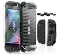 HEYSTOP Switch 2 Cover Protettiva per Console Nintendo Switch 2, Custodia Protettiva per PC con TPU Joycon Cover con Protezione per Lo Schermo per Accessori per Controller Nintendo Switch 2
