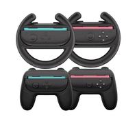 HEYSTOP Volanti per Nintendo Switch 2 4 in 1 Joy-Con Volanti da Corsa con Joycon Mario Kart World Giochi di Corse di Mario Cover Grip per Volante Switch 2 Accessori per Controller Joy-Con