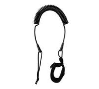 HEYTUR Coiled SUP Leash - Tavola da Surf da 10", con Cinghia a Strappo:Nero