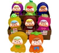 HeYuMeio Luminoso Resina Smerigliato Grande Frutta Cub Accessorio Fai Da Te Desktop Micro Paesaggio Ornamento (1 Set di 8 Pezzi)
