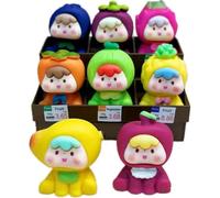 HeYuMeio Resina smerigliata grande frutta cub accessorio fai da te Desktop Micro Landscape Ornament (1 set di 8 pezzi)