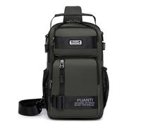 HeYuMeio Zaino multiuso, adatto per escursioni e ciclismo uomo e donna - borsa a tracolla con jack per cuffie e borsa per il tempo libero,Verde