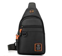 HeYuMeio Zaino multiuso, adatto per escursioni e ciclismo uomo e donna - borsa a tracolla con jack per cuffie e borsa per il tempo libero,Nero