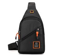 HeYuMeio Zaino multiuso, adatto per escursioni e ciclismo uomo e donna - borsa a tracolla con jack per cuffie e borsa per il tempo libero,Nero