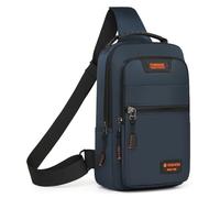 HeYuMeio Zaino multiuso, adatto per escursioni e ciclismo uomo e donna - borsa a tracolla con jack per cuffie e borsa per il tempo libero,Blu