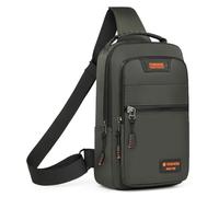 HeYuMeio Zaino multiuso, adatto per escursioni e ciclismo uomo e donna - borsa a tracolla con jack per cuffie e borsa per il tempo libero,Verde