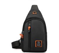 HeYuMeio Zaino multiuso, adatto per escursioni e ciclismo uomo e donna - borsa a tracolla con jack per cuffie e borsa per il tempo libero,Nero