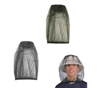 Heyumybit Retino per la Testa,2 Pezzi Cappello a Rete per la Testa di Zanzariera,Reti per la Testa Anti-Insetti,Cappuccio a Rete,Maglia Leggera e Traspirante,Protezione Esterna per Escursionismo,Giar