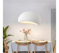 HEYUN Lampada A Sospensione Creativa Stile Giapponese Wabi-sabi E27 Lampadario In Polietilene Bianco Tavolo Da Pranzo Moderno 3 Luci Illuminazione Interna Decorazione Domestica Regolabile(A,60CM)
