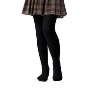 HeyUU Collant Termici Ragazze Leggings Imbottiti Collant da Balletto Invernali Caldi Leggings Termici, Nero , 4-6 Jahre