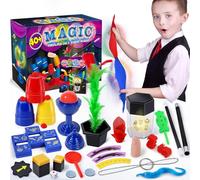 Heyzeibo Giochi di Magia - Oltre 40 Trucchi Magici per Bambini, Kit con Bacchetta e Manuale di Istruzioni Passo-Passo, Ragazzi, Piccoli e Principianti