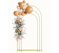 HEYZOEY Arco per matrimonio, 17,2FT e 6,6FT, set di 3 archi in metallo per palloncini, decorazione per cerimonia e feste