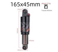 HEZHANG Ammortizzatore MTB Ammortizzatore Posteriore ad Aria for Bicicletta 125mm/150mm/165mm/190mm/200mm Scooter MTB Mountain Bike Regolabile(165mm)