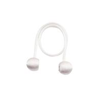 HEZHANG Ferma Tende Fermatenda for Tende con Sfera Magnetica Corda for Legare Aste for Accessori Accessori Supporti Fermacravatte Clip for Fibbia Porta Ganci Decorazioni for la casa(White,2pcs)