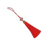 HEZHANG Ferma Tende Nappe di Seta Frangia Cucito Bang Nappa Trim con Perline Pendenti for Tende Fai da Te Segnalibro Chiave Accessori for l'Abbigliamento(19,1pc)