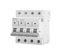 HEZHANG Interruttore Magnetotermico Interruttore Automatico MCB 10KA 1P 2P 3P 4P 6A 10A 16A 20A 25A 32A 40A 50A 63A 230V 400V Curva C(4 Pole C Curve,16a)