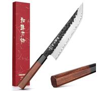 HEZHEN Coltello da Cucina Sakimaru, Coltello da Chef in Acciaio Composito Forgiato 3 Strati, Taglio di Carne, Taglio di Verdure, Manico Ottagonale in Legno
