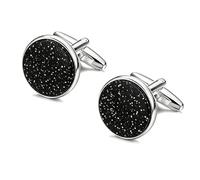 Hezhou 1 Coppia Gemelli Gemelli Gemelli Classici Gemelli Uomo Cufflinks Per Le Feste Di Danza Affari Di Nozze E Celebrazioni, Taglia unica, Metallo, lega