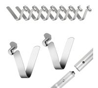 Hezhou 10 Pezzi Clip a Molla a Pulsante Singolo Clip a Bottone Singolo Paddle Kayak Scatto Pulsante Tenda Molla Snap Spring Clip Clip Palo Tenda Kayak Accessori per Tende, Kayak Paddle (7.5mm)
