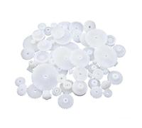 Hezhou 72 PCS Set Ingranaggi Plastica Piccolo Ingranaggio Plastica Traduzione Ingranaggi Modellismo Piccoli Set Fai da Te Giocattoli Modelli Robot Gear (A)