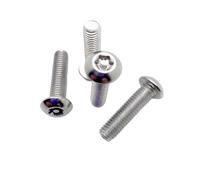 HF Mont 1/50X M2 M2.5 M3 M4 M5 M6 M8 M10 M12 304 Acciaio inossidabile Torx a sei lobi Testa tonda con perno Bullone di sicurezza antifurto Vite(6mm,50pcs M2)