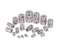 HF Mont Giunto flessibile for motore a ragno D20L25 5x8mm 3mm 4mm 5mm 6mm 6,35mm 7mm 10mm Giunto flessibile a ganascia in alluminio(4x6.35)