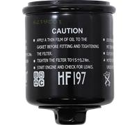 HF197 OIL FILTER SPIN-ON WITH NUT PAPER GLOSSY BLACK PGO X-HOT 150 CARB 2012