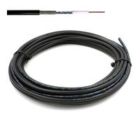 HF240 25 metri cavo coassiale (LMR 240 equivalente) - prolunga RF 50ohm compatibile con SMA BNC TNC UHF Tipo N - cable per Antenna Esterno WiFi Router 4G 5G CB Radio Modem - Prodotto in Italia