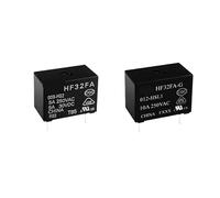 HF32FA-012-HSL1 23 Electromagnetic PCB Relay, 4 Pins, 10A Normally Open, 5V/9V/12V Coil Voltage, High Power Switching for Industrial and Automotive Applications(HF32FA-024-HSL1(5A))