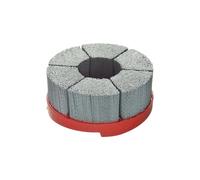 HFB plate brush dia 75 mm abrasive nylon SIC K 80/1,20 mm trim length 35 mm bore 22 mm + double keyway