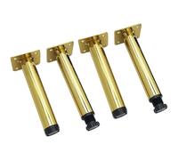 HFDASUENT 4 Patas Ajustables para Muebles,Patas Regulables para Sofas 0-10mm Altura Ajustable Pies de Repuesto para Sofás/Mesa/Silla/Escritorio/Cocina/Gabinete