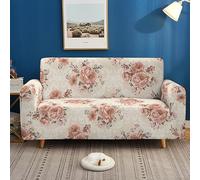 hfdch Copridivano 3 Posti Fiori Rosa Universale Elasticizzato Copridivani Elastici Impermeabile Elasticizzato Con Braccioli, Copridivano Protettiva Antimacchia