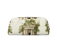 Hfderw Astuccio portamatite in pelle con cerniera, portatile, astuccio per trucchi, borsa per il trucco, colore oro, taglia unica, Art Déco, dorato, taglia unica, Art Déco, oro, Taglia unica, Art Deco