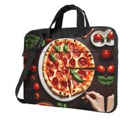 HFDERW Borsa a tracolla portatile ultra sottile per alimenti per pizza borsa a tracolla per uomo donna borsa per computer impermeabile