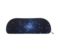 Hfderw Custodia in pelle semicircolare con cerniera, custodia stereo, portatile, astuccio per matite, beauty case per il trucco, borsa per il trucco, colore oro, taglia unica, art, oro, Taglia unica