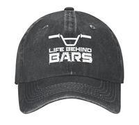 HFDGFJKKL Cappellino da Baseball Vita Dietro Le sbarre BMX Sole Borsa da Spiaggia Divertente Sport Donne Uomini Halloween e Regali Sportivi