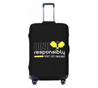 HFDGFJKKL Dink personalizzato responsabilmente non farsi distruggere Pickleball regalo copribagagli protettore carino valigia da viaggio coperture per 18-32 pollici