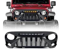 HFDHD Griglie Anteriori e Griglie Radiatori Radiatore, per Jeep Wrangler JK 2007-2018 Modificato Accessori