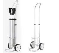 HFDTS Carrello portabombole di Ossigeno Portatile Multifunzionale Realizzato in Lega di Alluminio Spessa Che può Essere sollevato e abbassato, Progettato specificamente for l'ossigeno Domestico