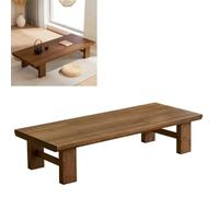 HFDTS Tavolino Da Tè Rettangolare In Legno Massello In Stile Giapponese, Minimalista Retrò Cinese In Stile Zen, Caffè Centrale