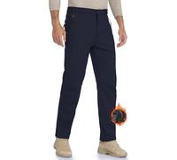 HFDWYJ PaPantaloni da Trekking da Uomo con Pile Fodera Invernale in Pile e Pantaloni da Trekking Realizzati in 4 Vie Stretch Uomo-Blue-2XL#38
