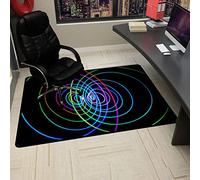 HFERTSCN Matro per Sedia da Ufficio da Gioco 120x160 cm Protettore a Pavimento Morbido Non Slip per Tappeto e Pavimenti in Legno Tappetino da Gioco per Sedia per Computer da Ufficio FANDIAO