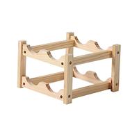 HFERTSCN Scaffale di vino rosso Poco, portabottiglie per desktop, porta vino portano portaoggetti per vino portatrocarie da banco di vino da banco di vino per frigorifera (avorio) FANDIAO