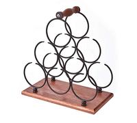 HFERTSCN Scaffale di vino rosso Punzione, portabottiglie desktop, portabottiglie in ferro 1% Porta di vino in metallo decorazione per decorazioni da cocktail Rimaging Arte FANDIAO