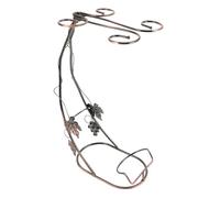 HFERTSCN Scaffale di vino rosso Punzione, portabottiglie per desktop, porta d'alimentazione per vino per vino portatore di cantine rastrelliere con calice del desktop per mensole da vino FANDIAO
